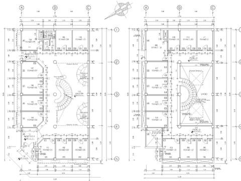  购物中心图纸CAD平面图 