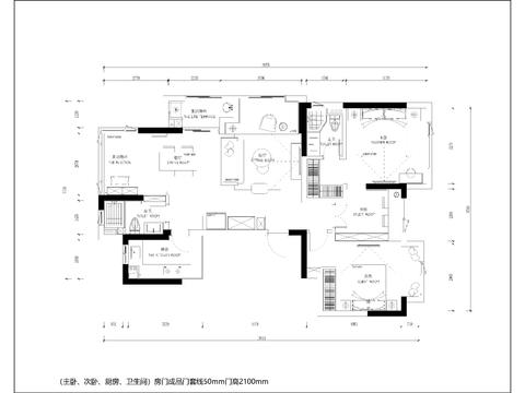  家裝施工圖紙，平面布置圖，電路圖cad施工圖 