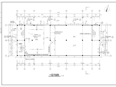  公司五層宿舍樓CAD施工圖 
