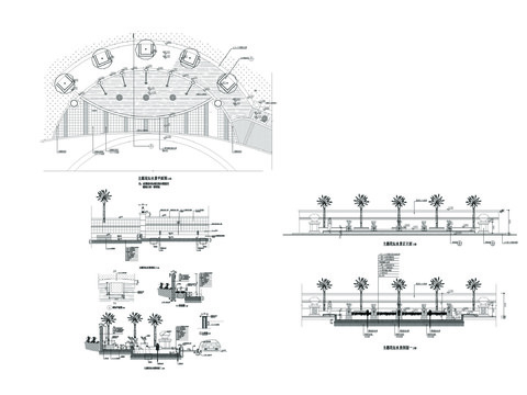  喷泉设计CAD施工图 