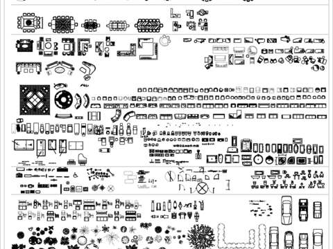  室内设计 CAD常用图块 