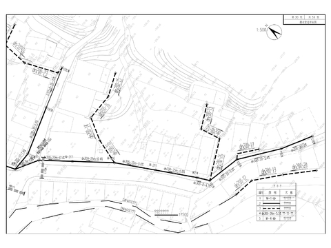  金峰雨污分流改造cad施工图 