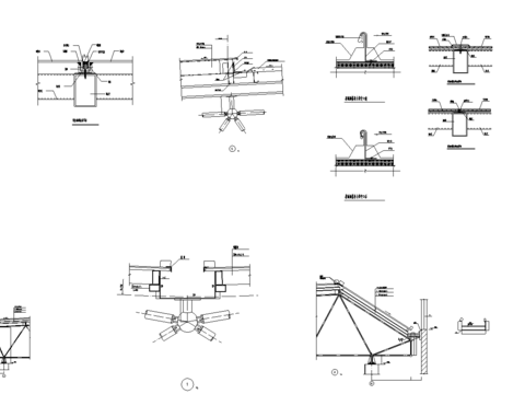  小型网架节点大样 