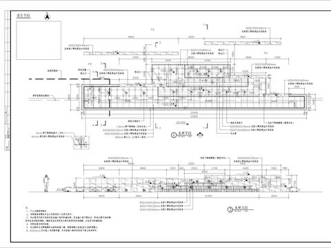  特色镜面水景细部CAD施工图 