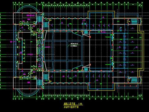  歐式建筑樓cad施工圖 