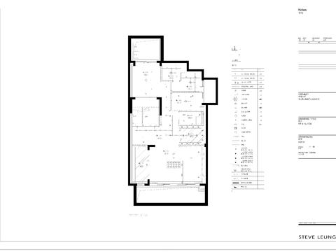  梁志天-上海湯臣羅山路38河住宅B型別墅施工圖 
