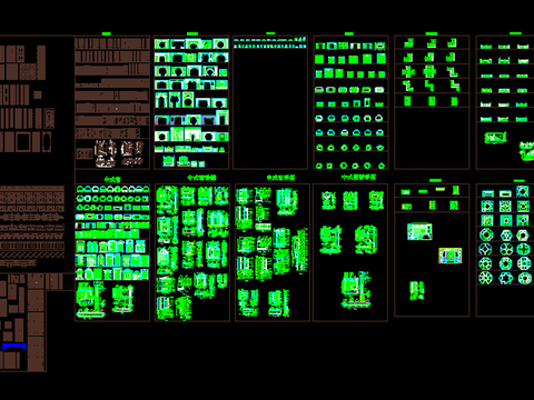  中式构件CAD图库 