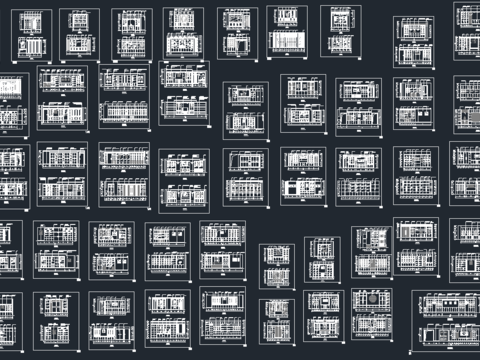  装饰柜cad立面图库 