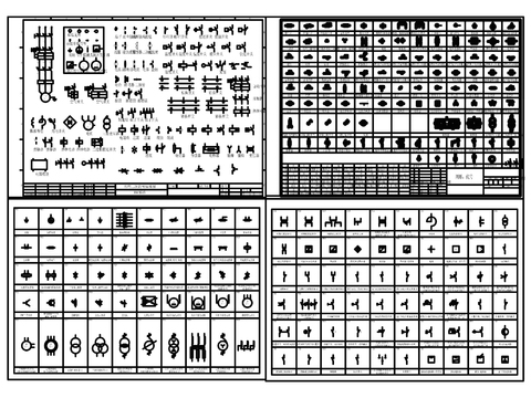  标准电气符号cad图库 