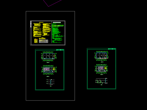  涧东村党群服务中心给排水系统设计CAD施工图 