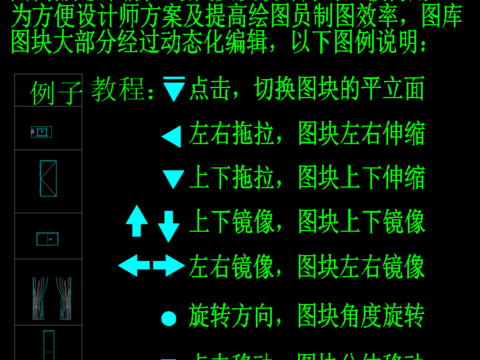  常用CAD动态块CAD图库 