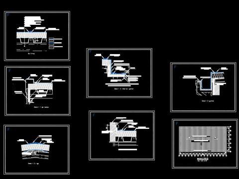  屋面cad防水大样图 