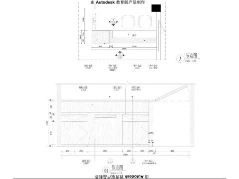  住宅大堂大样节点图 