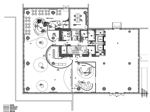  辦公樓CAD施工圖 