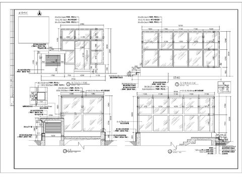  人行出入口细部CAD节点大样 