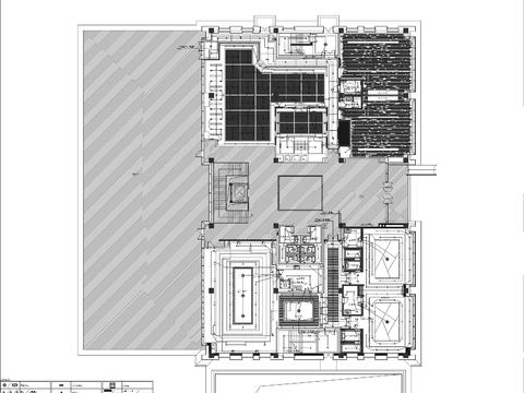  私人会所水电图cad施工图 