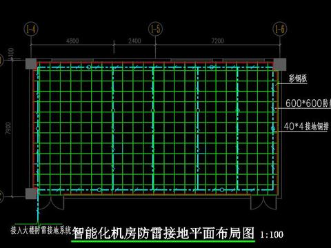  智能化弱电机房节点大样 