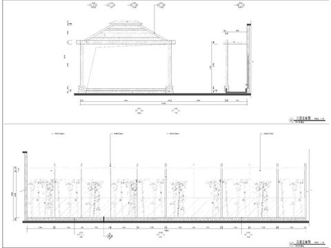  会所户外露台立面 