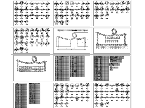  异形装饰网cad施工图 