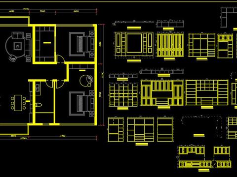  柜子cad图库 