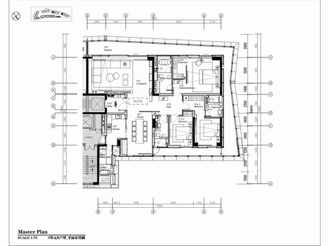  样板房cad施工图 