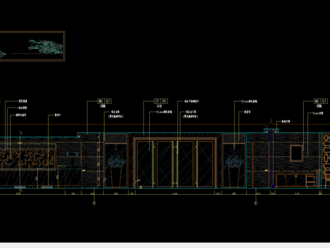  服务台节点大样 
