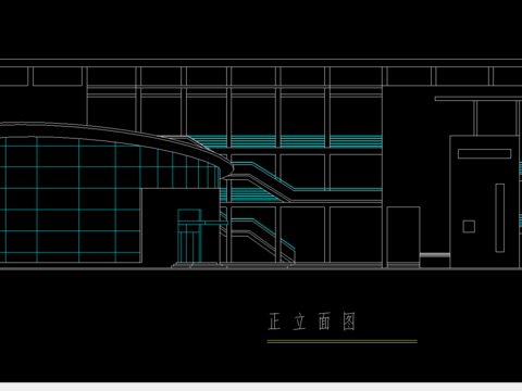  小學(xué)cad施工圖 