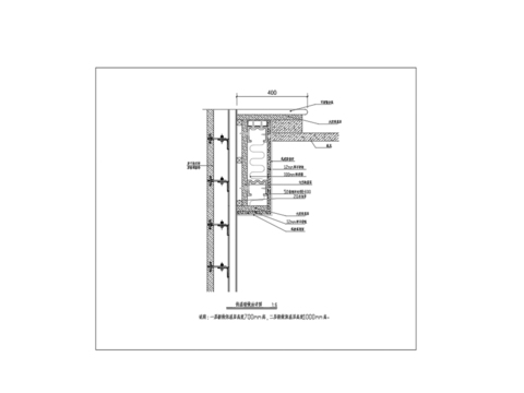 保温墙做法 钢板墙cad大样图 