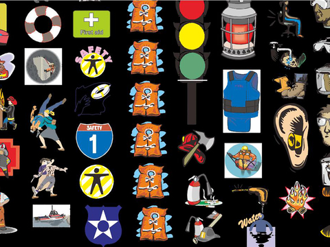  卡通消防员CAD图库 