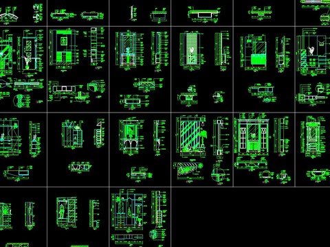  室内玄关节点大样图 