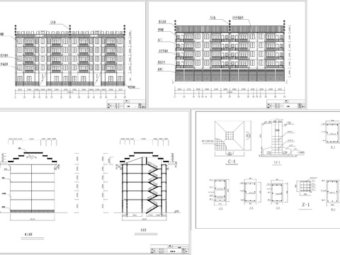  新農(nóng)村建筑CAD施工圖 