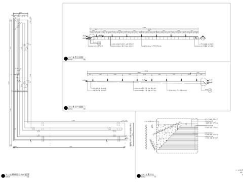  现代入口水景cad大样图 