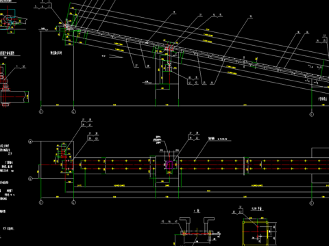 胶带机cad施工图 