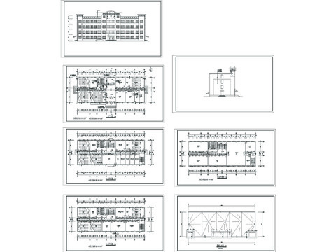  某中學綜合樓建筑CAD施工圖 