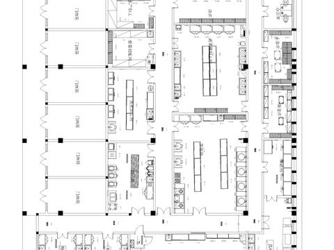  餐厅及厨房设备及CAD平面图 