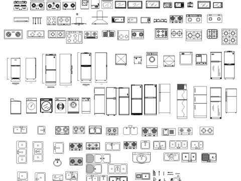  厨具cad图库 