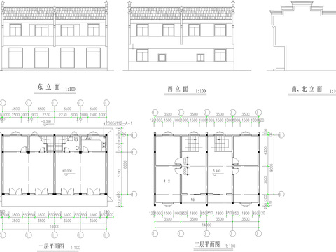  民居楼建筑CAD施工图 