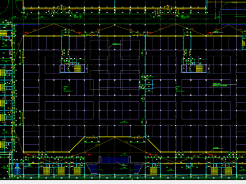  地下商场及宾馆施工图 