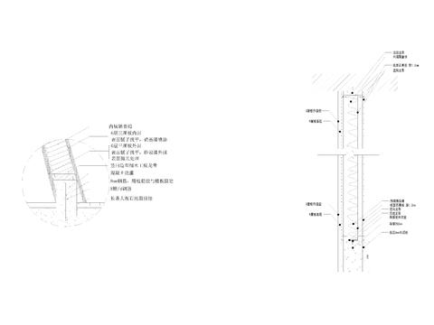  轻钢隔墙大样设计cad施工图 