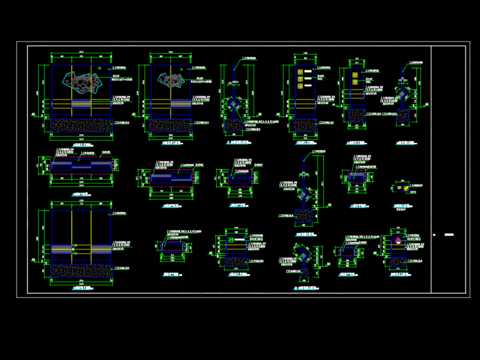  指示牌施工节点CAD图纸 