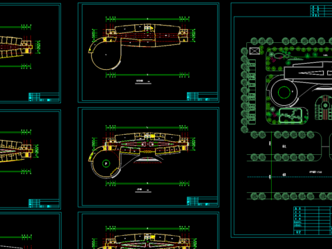  娱乐阳光厅综合楼CAD施工图 