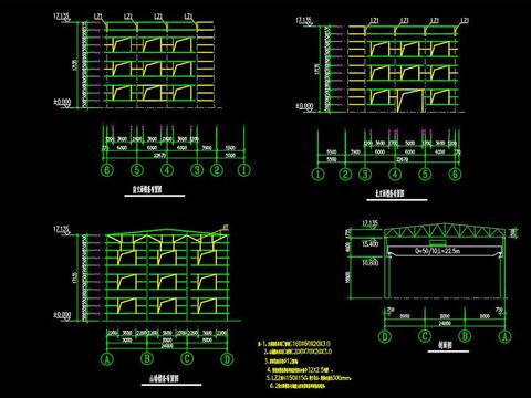  重钢结构车间节点大样 