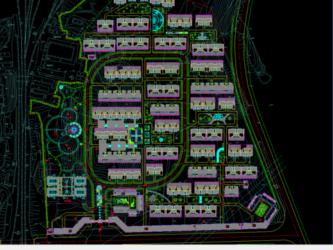  新源里小区cad施工图 