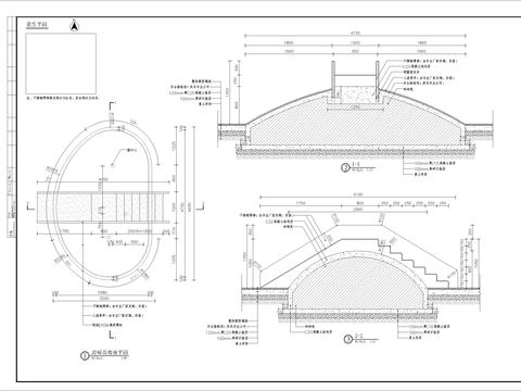  堆坡滑梯节点大样 