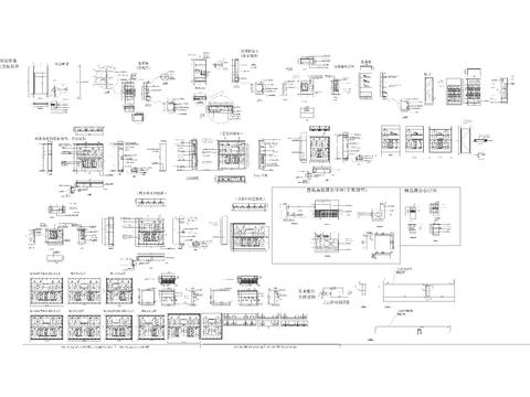  服装店平立面设计cad图库 