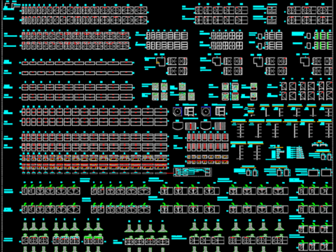  全屋定制专用CAD图库 