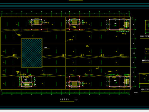  商场平面建筑图cad图库 