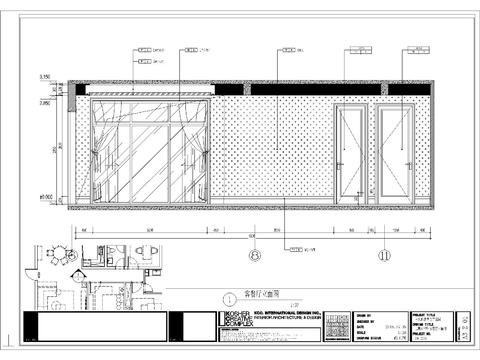  现代二居室联排别墅装修施工图 