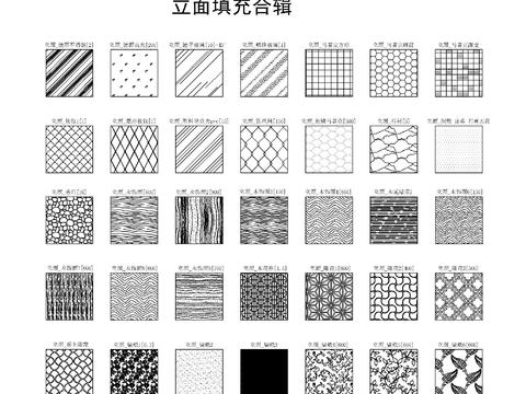  平面立面剖面cad图库 