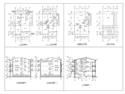  51美丽乡村CAD建筑图cad平面图 